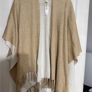 Chico's Beige and Cream Knit Shawl